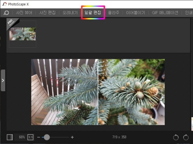 포토스케이프 X-프로그램의-일괄편집창으로-불러들인-파일