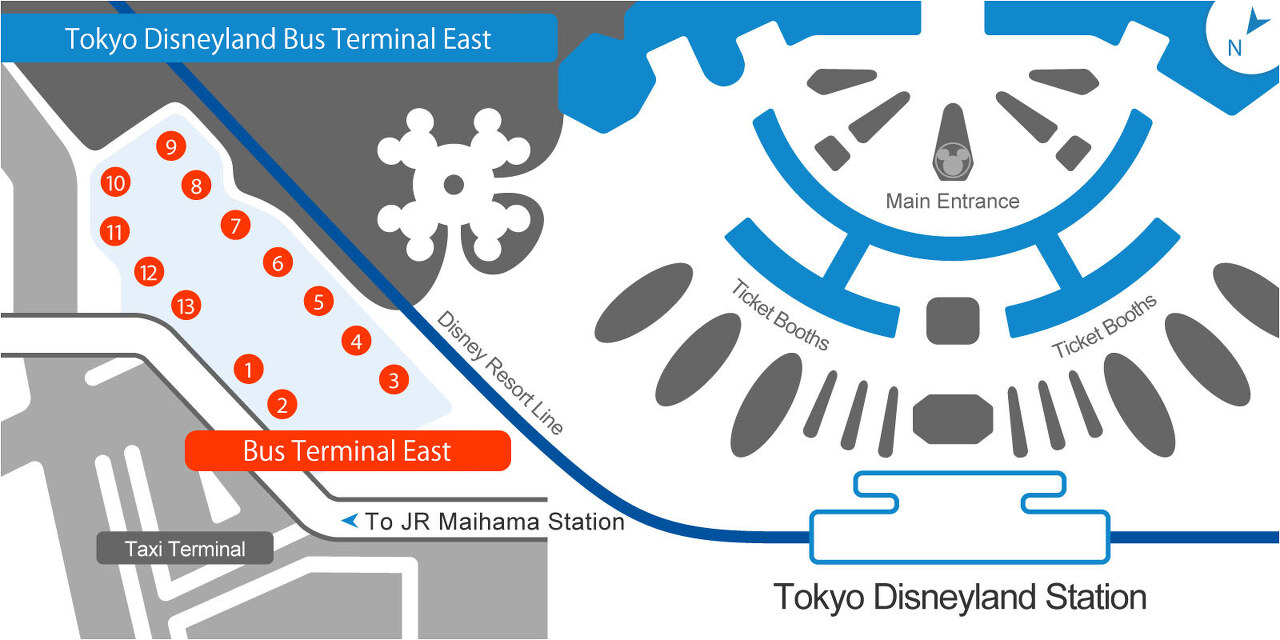 도쿄 디즈니랜드 버스 타는 곳
