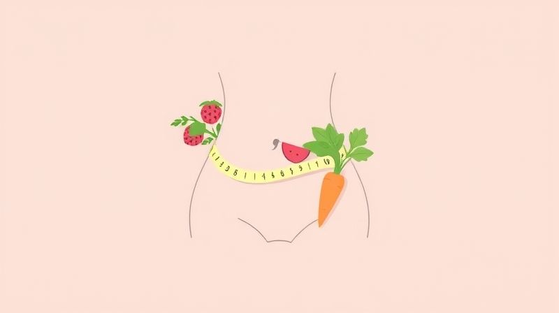 체중 관리를 위한 식단 선택을 보여주는 이미지
