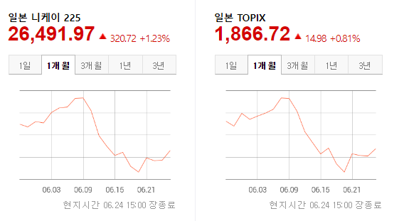한국-주가정보-일본-니케이225-TOPIX-지수-그래프-2022년-6월24일-기준
