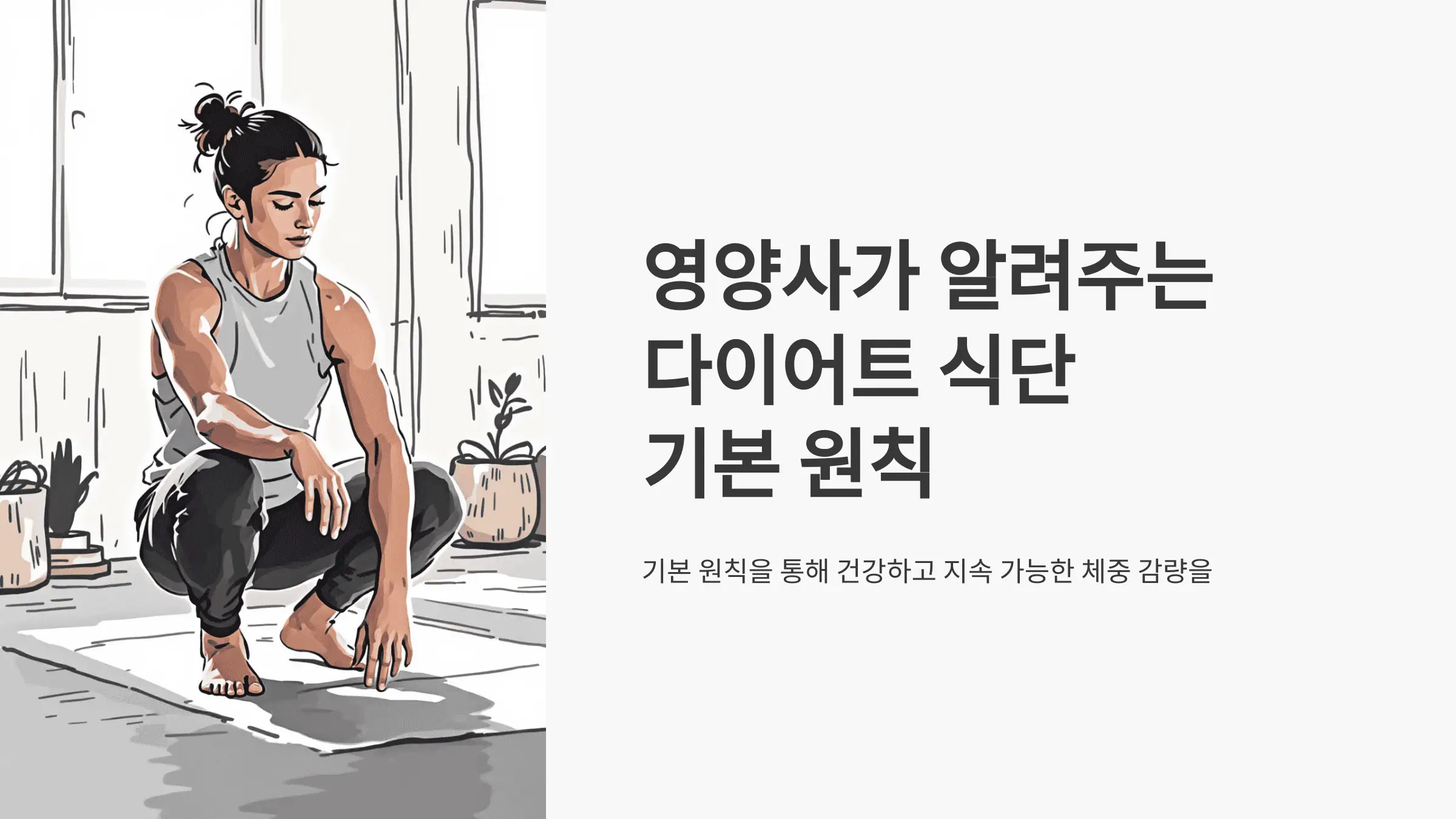 영양사가 알려주는 다이어트 식단 기본 원칙