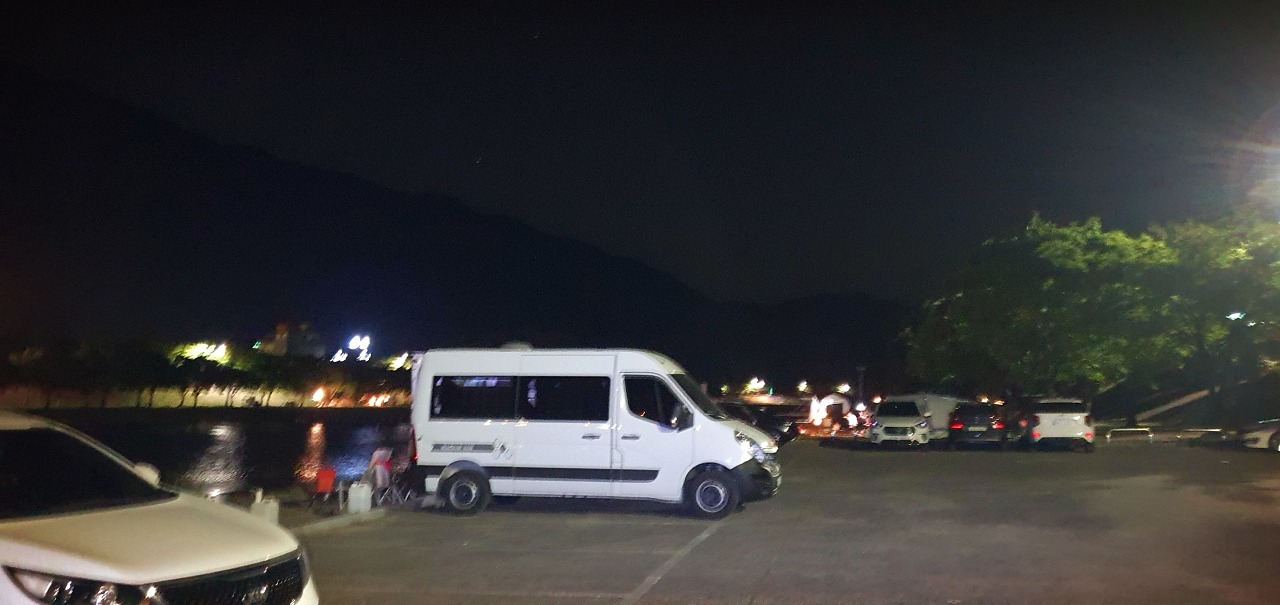  청도 노지 캠핌 운문댐 하류보 운문교