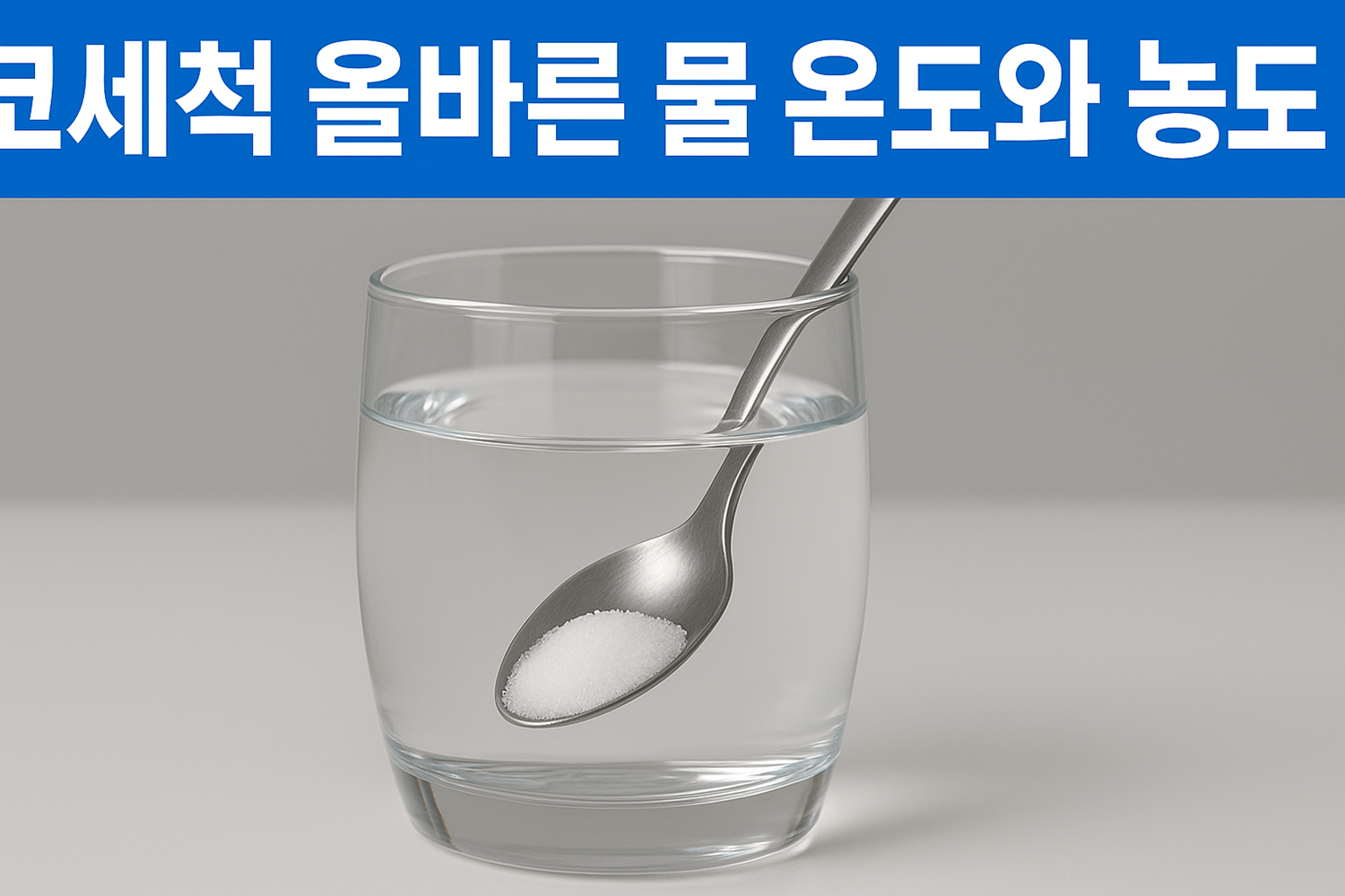 코세척 올바른 물 온도와 농도