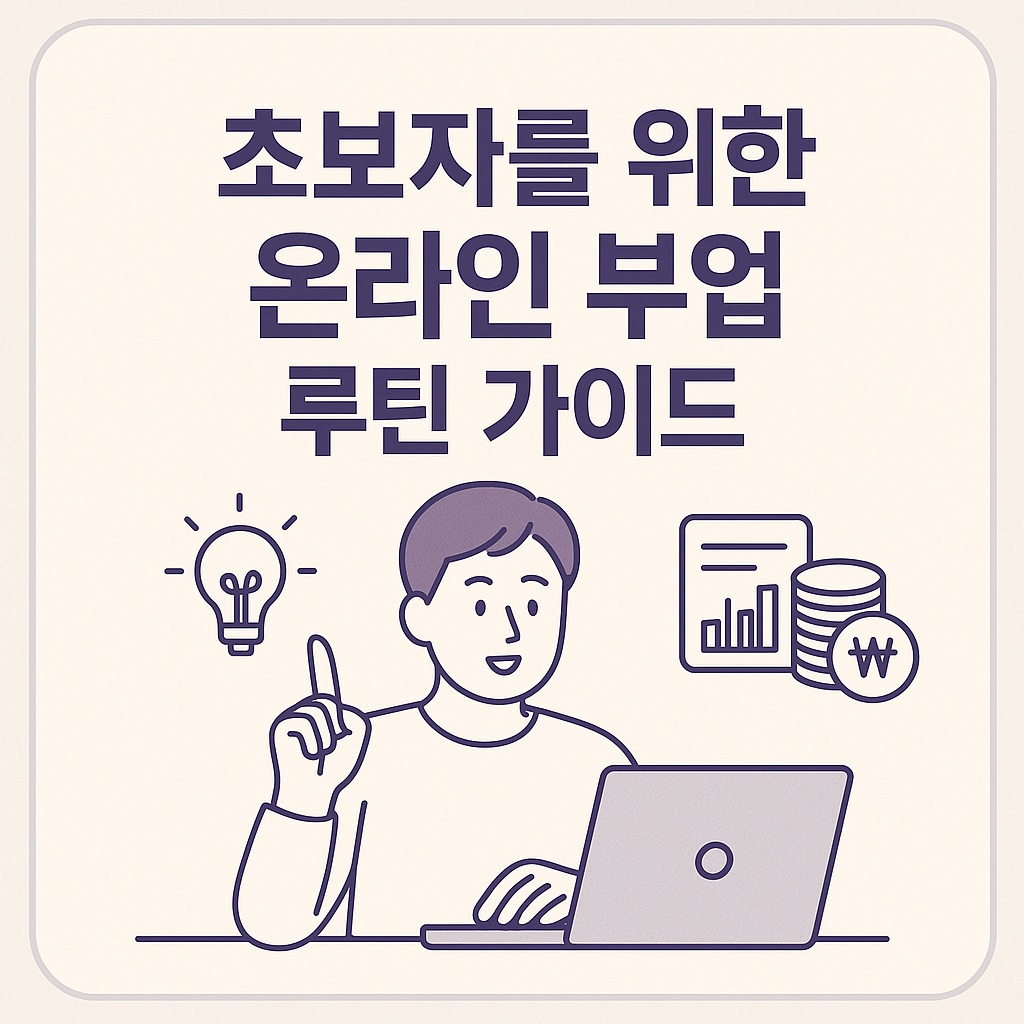 초보자를 위한 온라인 부업 루틴 가이드