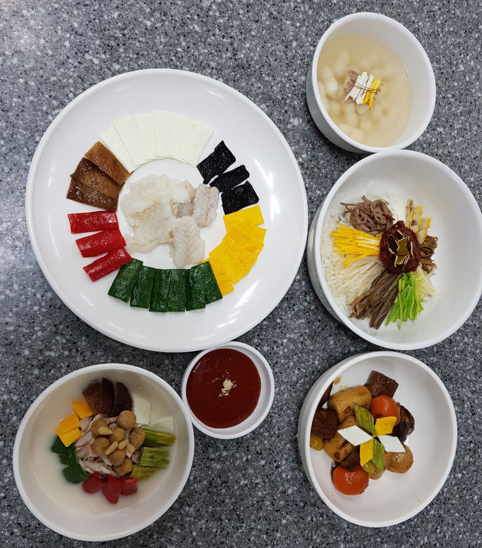  조리기능장 실기메뉴_골동반, 어채, 떡찜, 임자수탕
