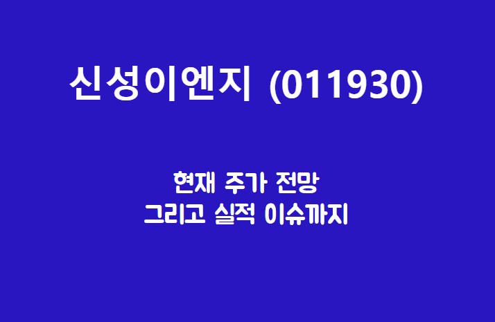  신성이엔지 (011930) 주가, 실적, 전망, 기업분석