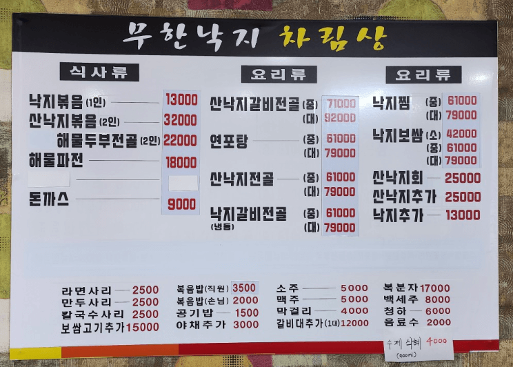 생생정보통 산낙지전골 낙지보쌈 인천 계양구