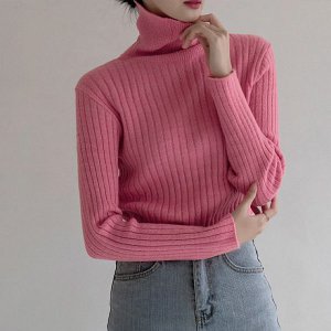 나인 소프트 골지 터틀넥 니트 T5767