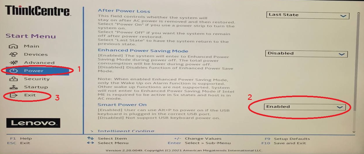  Smart Power-ON 기능 설정