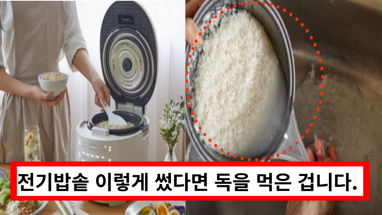  '이건 바로 바꾸세요' 전기밥솥 이렇게 썼다면 독을 먹은 겁니다.