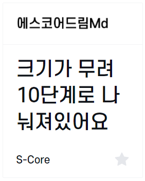 에스코어 드림체