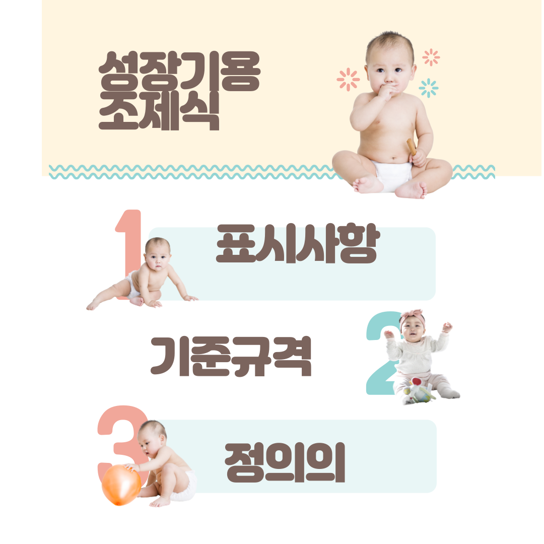  성장기용 조제식 기준 규격 및 표시사항 완벽 정복