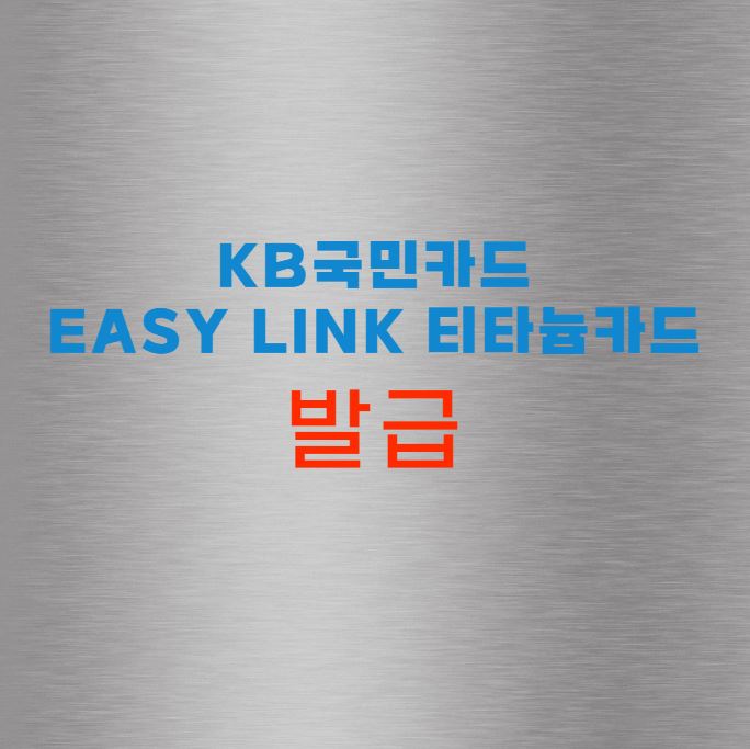 KB국민카드 Easy link 티타늄카드