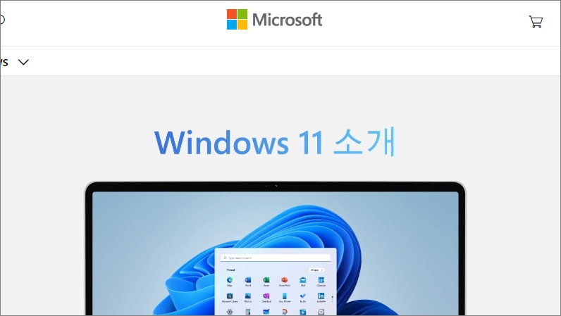윈도우 11 소개 화면