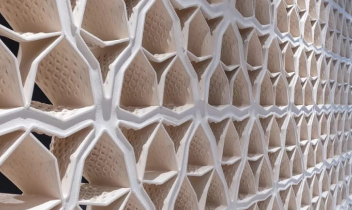[3D 프린팅 하우스 기술] 벌집 벽의 개발 VIDEO: HIVE - 3D Printed Masonry Wall