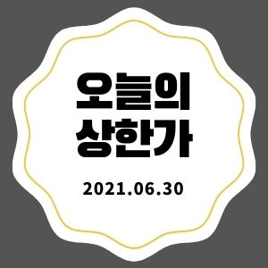  6월 30일 상한가 종목 + 마감시황 (범양건영, 한국종합기술, 제노포커스, 이니텍, 한창산업)