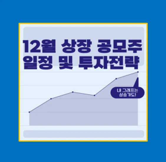 2024년 12월 공모주 청약 일정