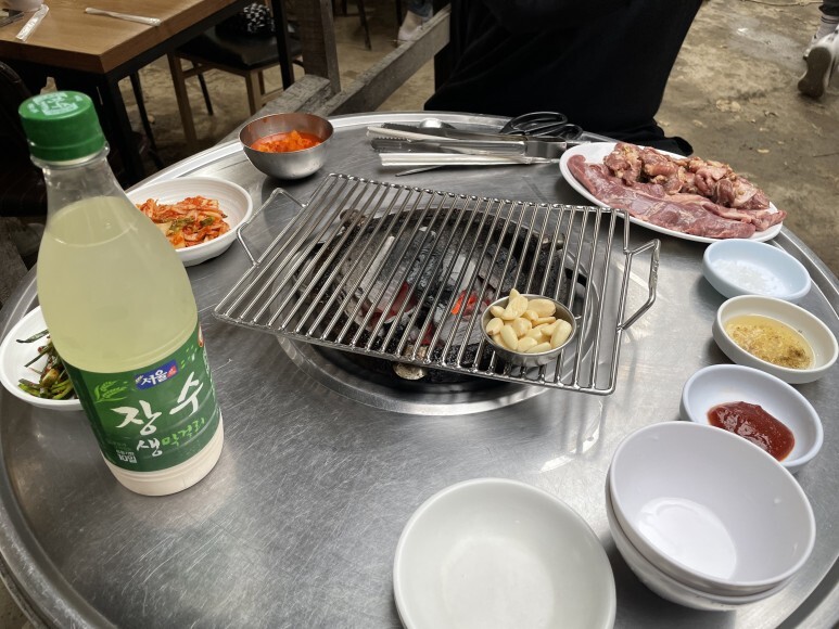 인수재 상차림