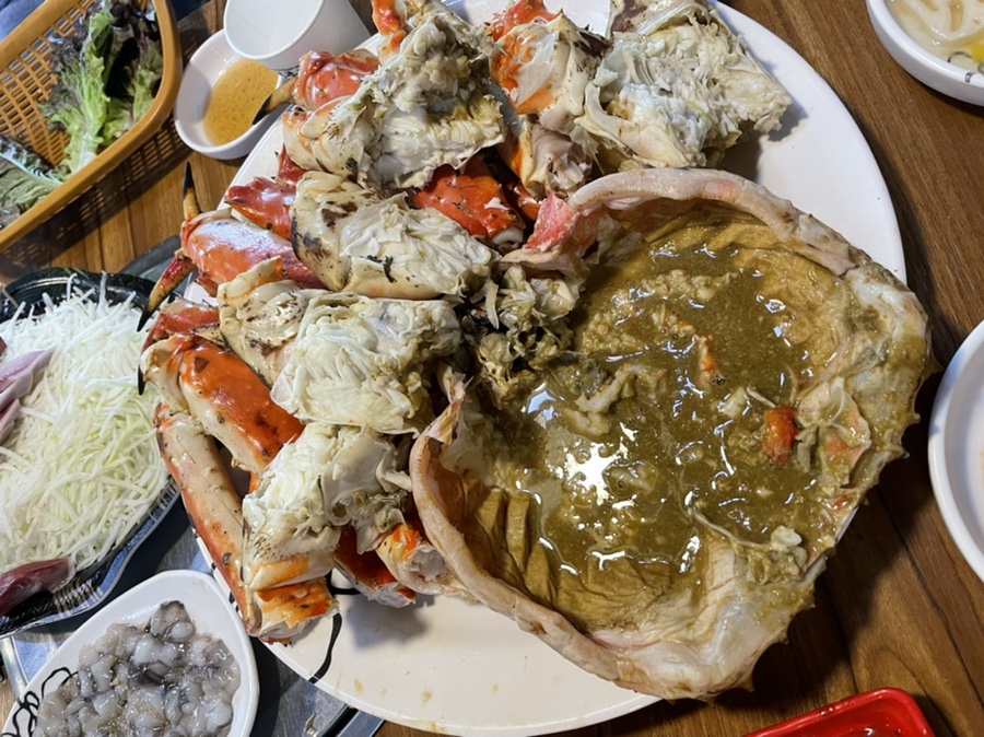 3kg 방어회까지 입호강한날 가락수산시장 킹크랩 7