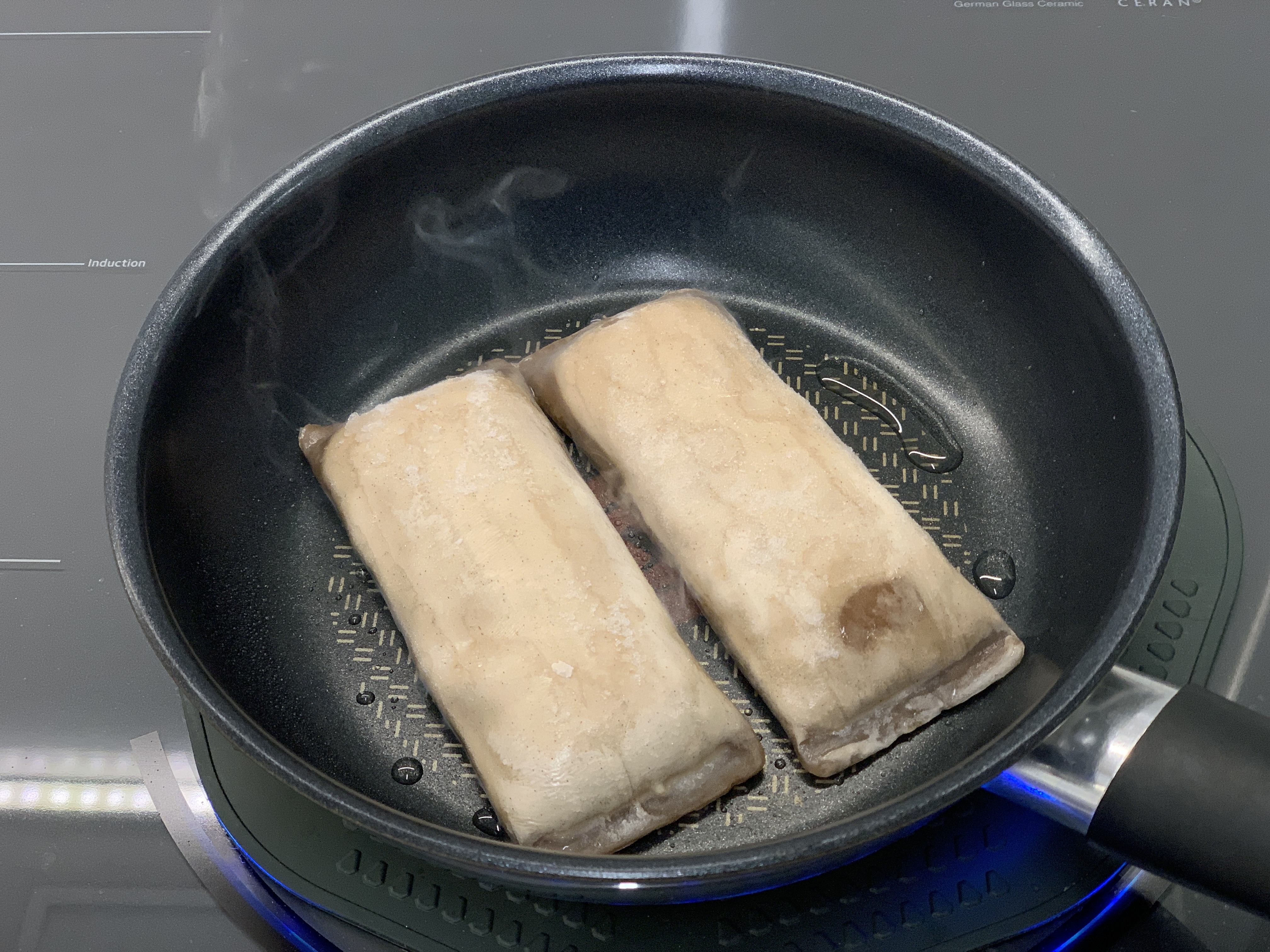냉동 지짐 만두 조리