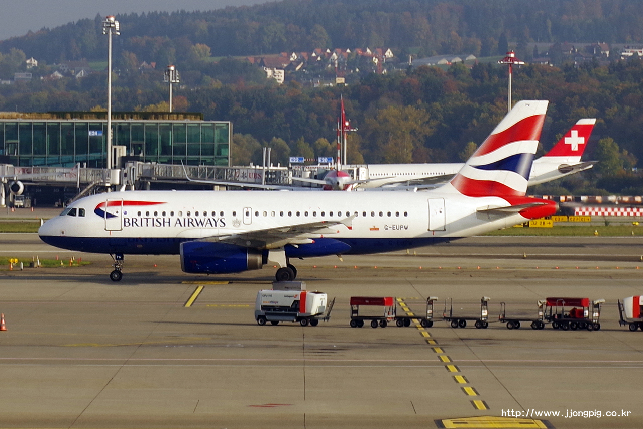 British Airways G-EUPW Airbus A319-100