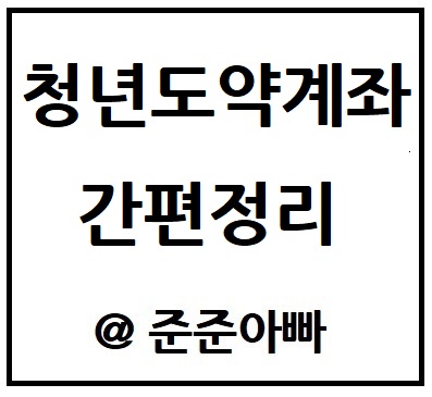 청년도약계좌 소개 썸네일 - 청년도약계좌 글씨 - 청년도약계좌 소개 포스팅