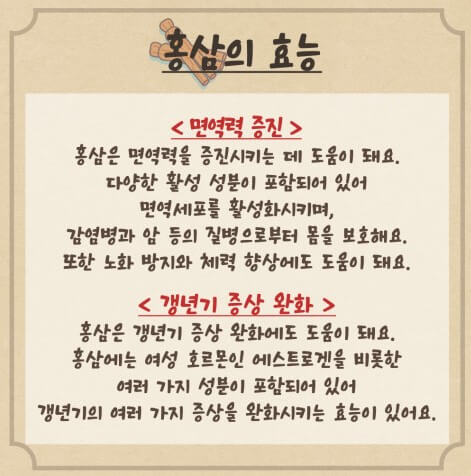 면역력, 갱년기 증상 개선