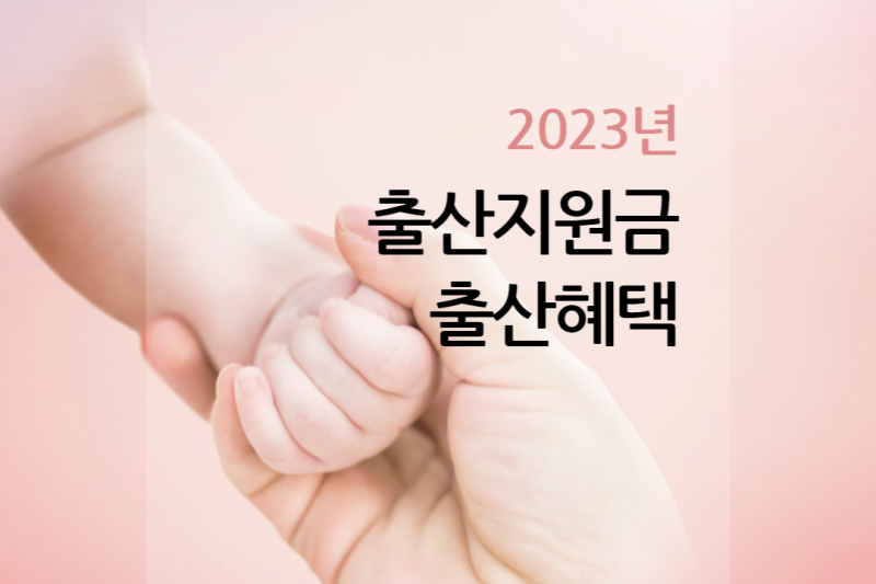 2023년 출산지원금