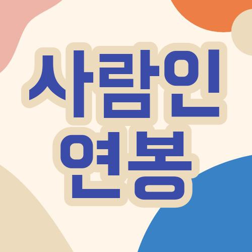 사람인 연봉