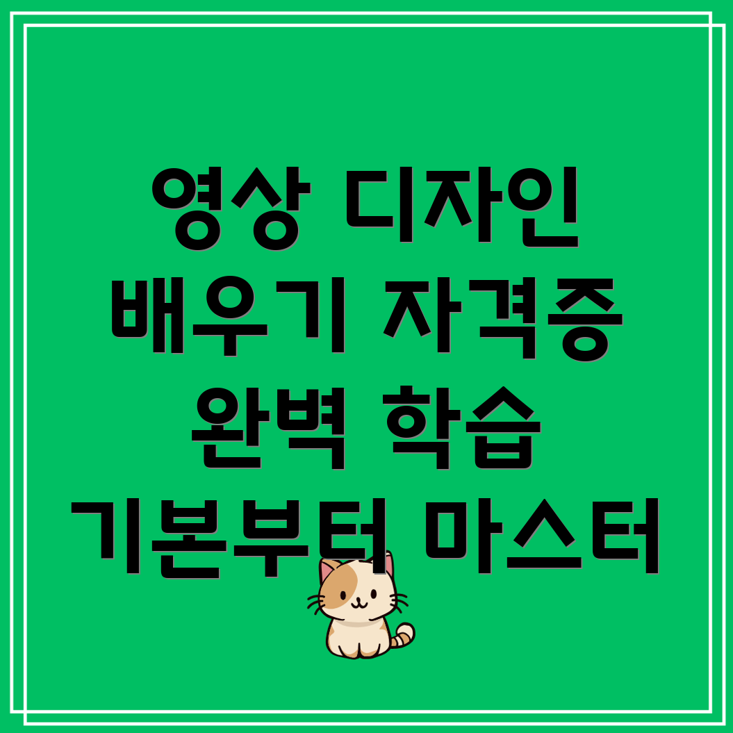 영상 디자인 학습
