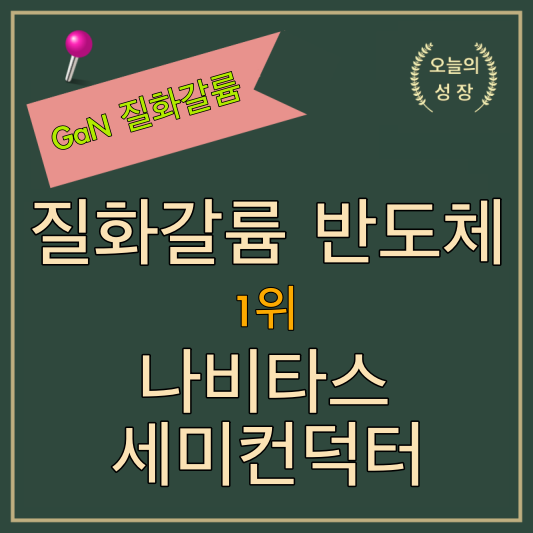 차세대 반도체 질화갈륨 반도체 전세계 1위 기업은 나비타스 세미컨덕터 이다.