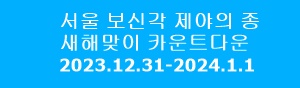 서울 보신각종 제야의 종 새해맞이 카운트다운 2023.12.31-2024.1.1