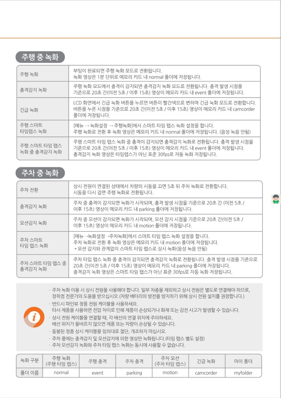 파인뷰 X990 3ch 블랙박스의 특징과 사용설명서 바로보기