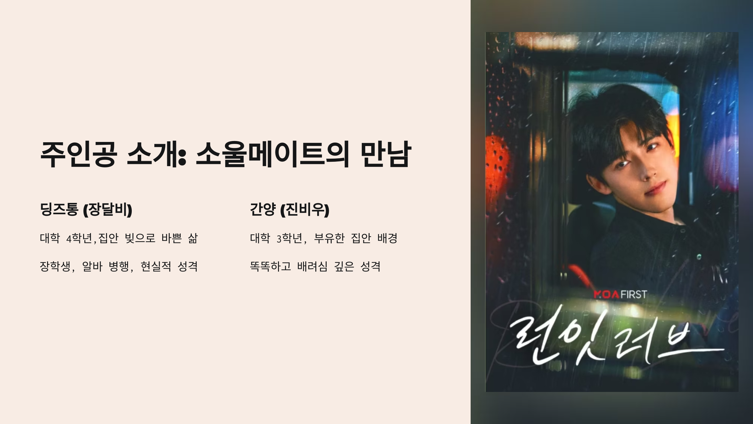 2_런잇러브 주인공 소개