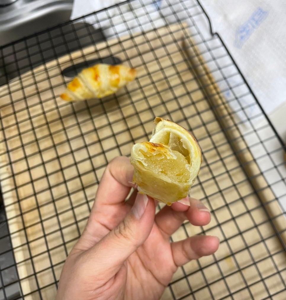 ㅋㅋㅋ 왜 실패하는가 ㅠ 크로와상 생지로 빵굽기 5