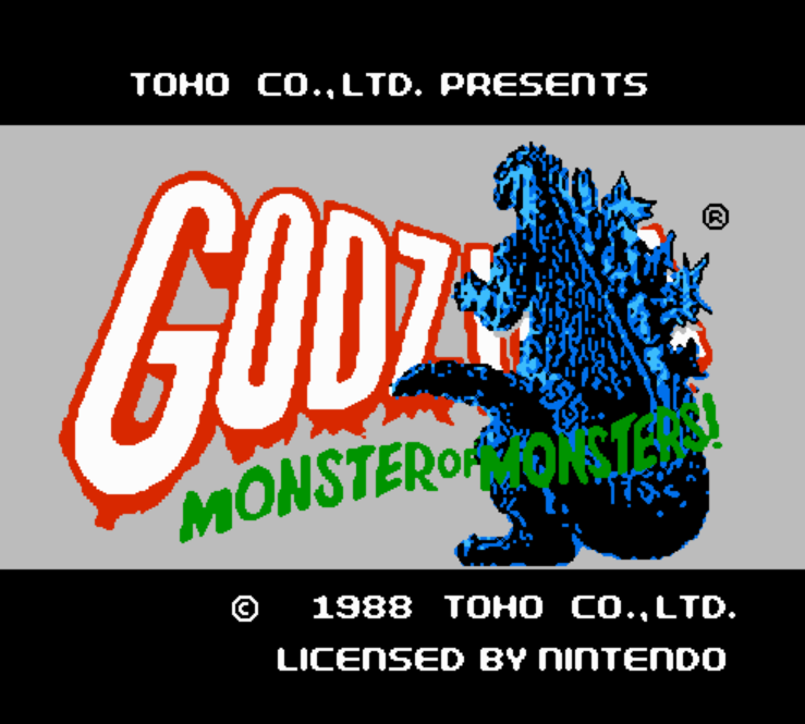  NES ROMS - Godzilla Monster of Monsters! (EUROPE / 유럽판 롬파일 다운로드)