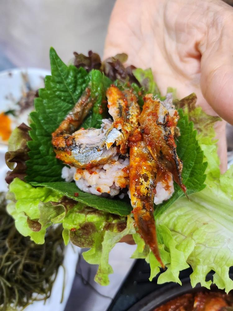 광진활어횟집 멸치조림쌈밥