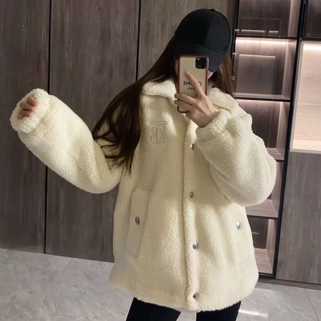  [BURBERRY] 버버리 모노그램 모티프 플리스 자켓 80361481