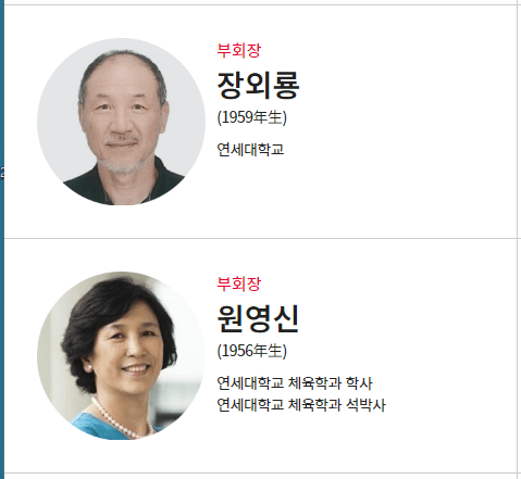 대한축구협회 임원진들