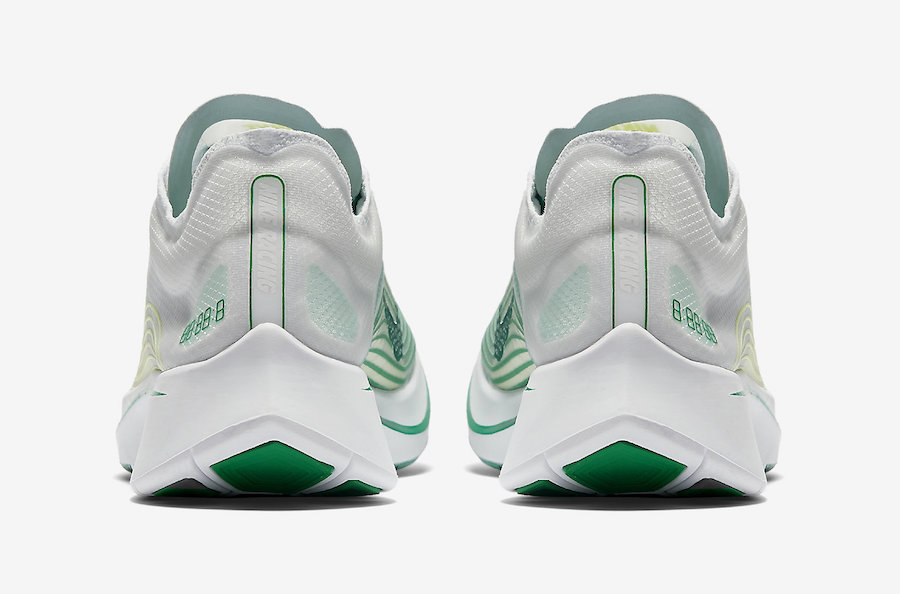 nike zoom fly white green