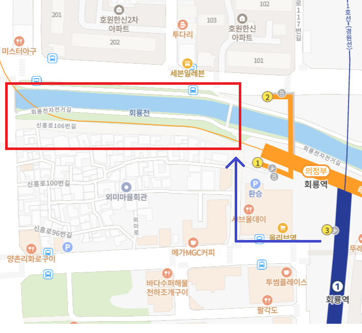 벚꽃역 이미지