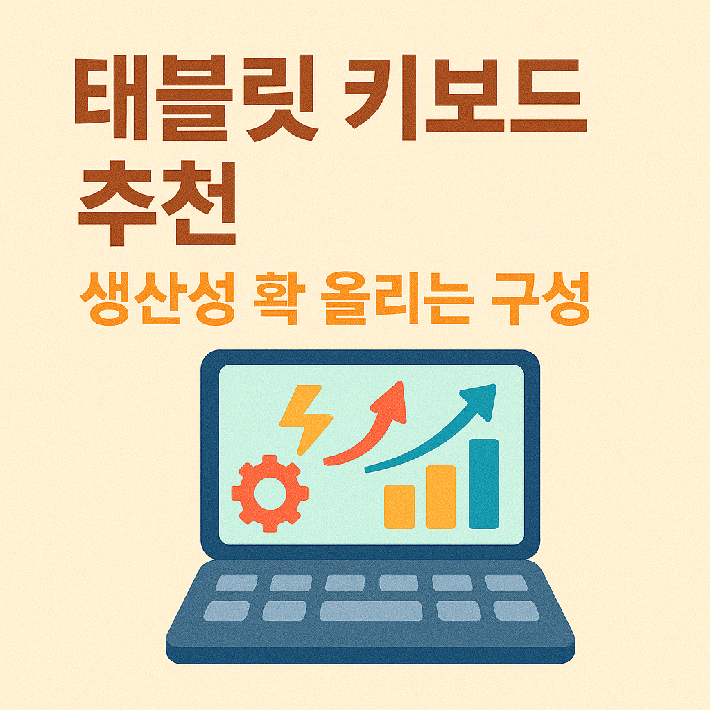 태블릿 키보드 추천, 생산성 확 올리는 구성