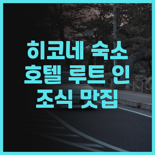 히코네 숙소 추천.. 호텔 루트 인 