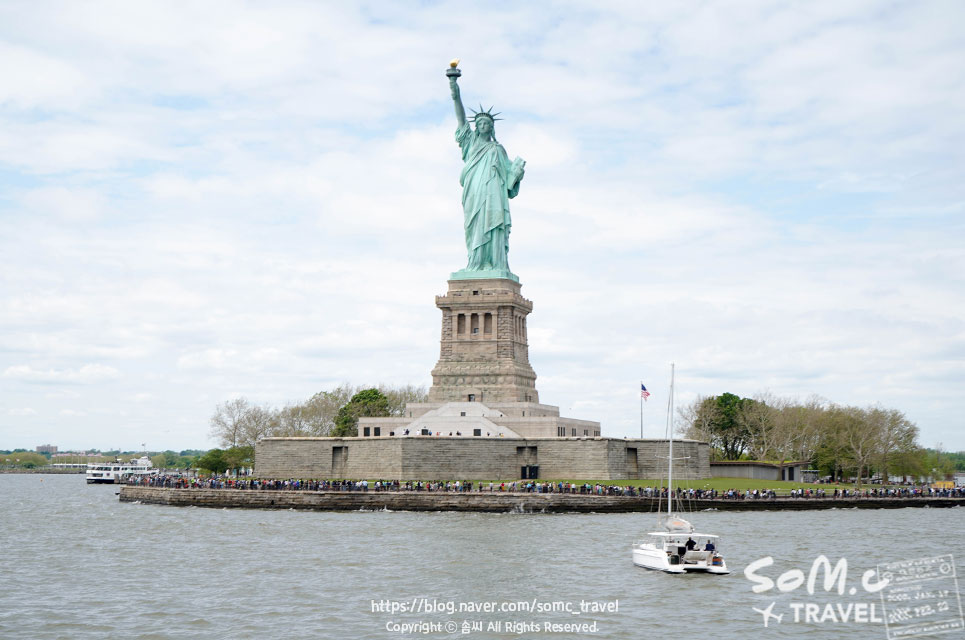크루즈 종류 할인 이용 팁! 여성 혼자 뉴욕 여행, 자유의 여신상 9