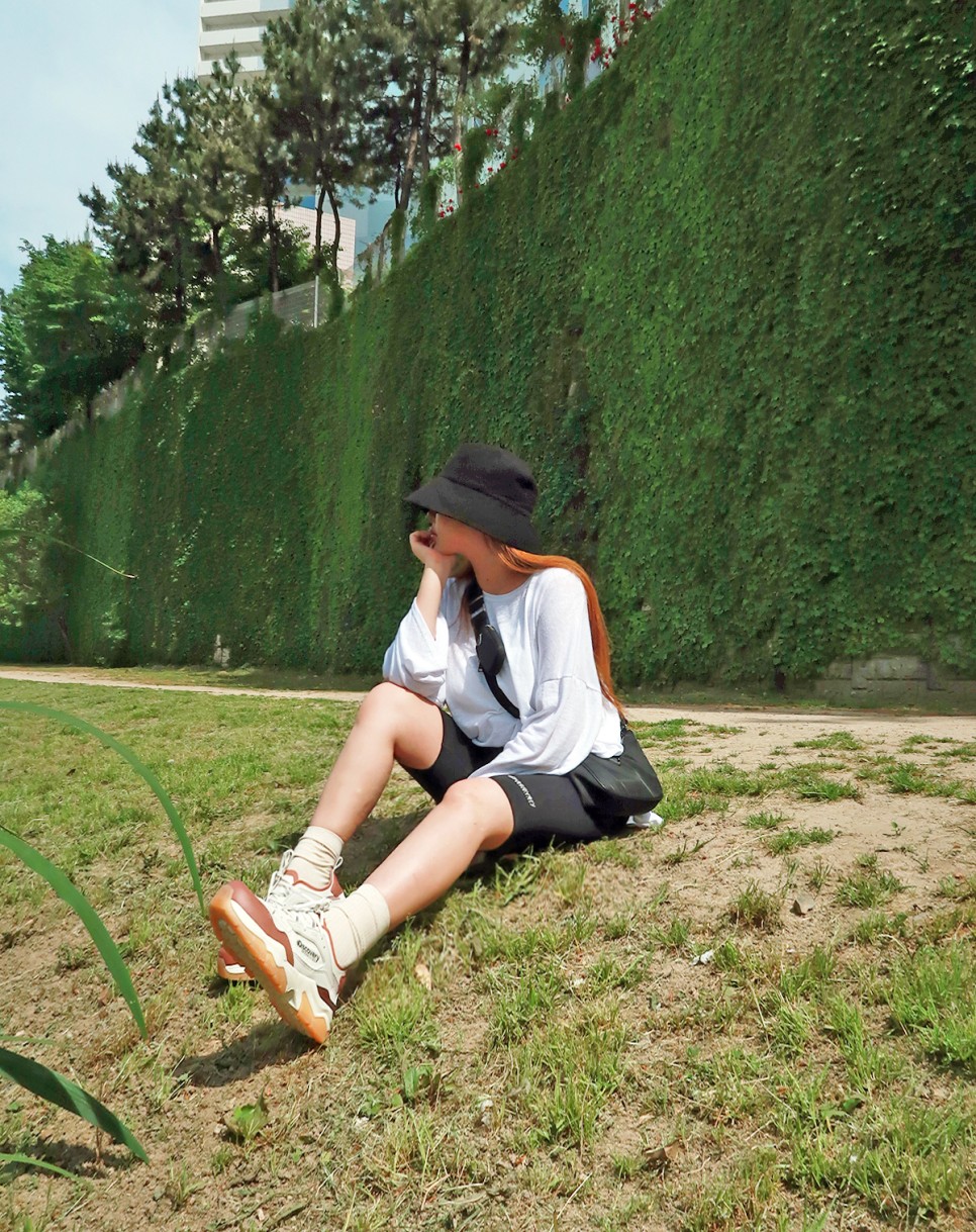 시크릿 운동화로 레깅스 코디! 디스커버리 버킷디워커 V2 COOL, 여성 13