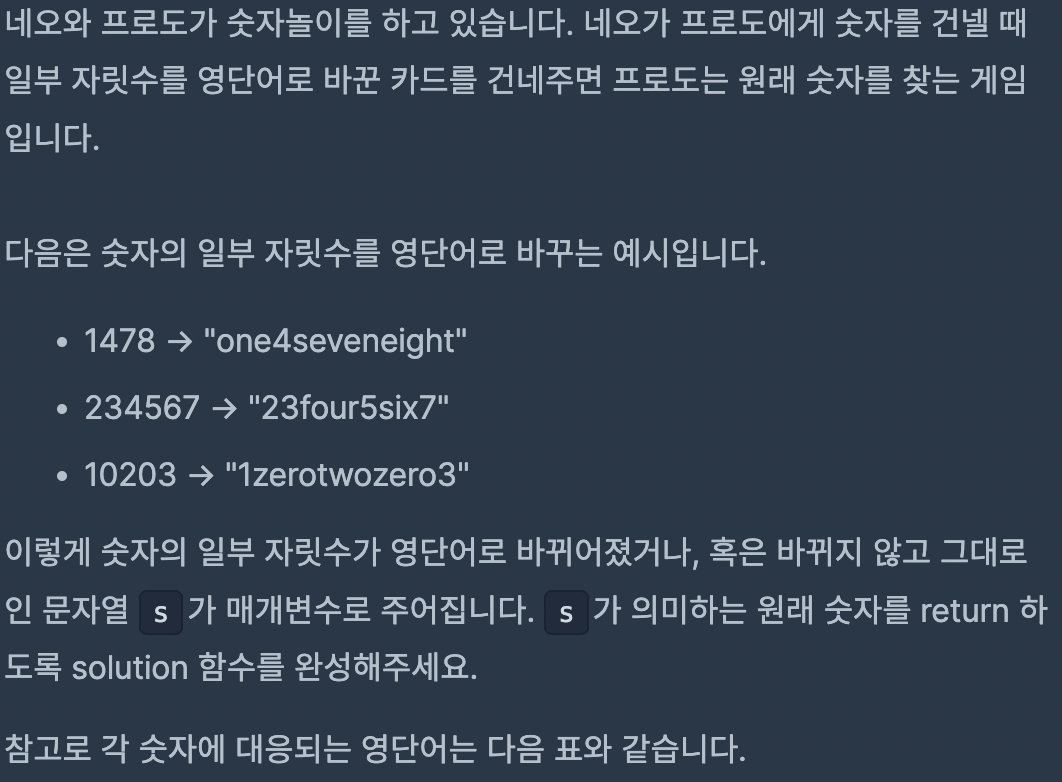 [프로그래머스] 숫자 문자열과 영단어 Kotlin