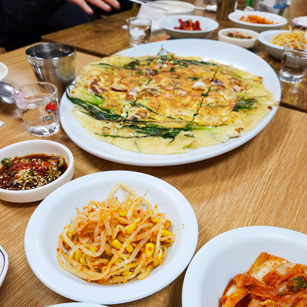 파전, 산행 후 야식