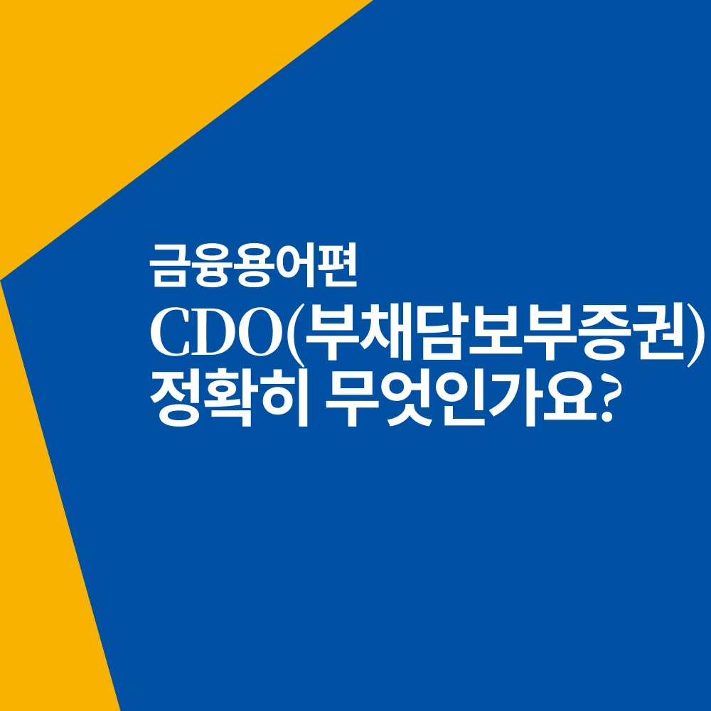 CDO&#44;자산유동화증권&#44;CDS&#44;ABS&#44;MBS&#44;토핀