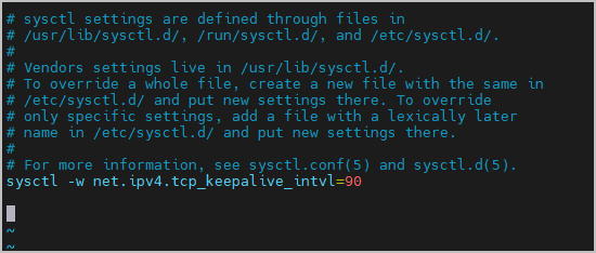 sysctl.conf 파일 수정하기