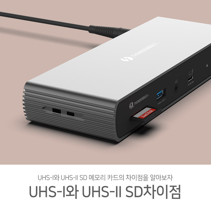  UHS-I와 UHS-II SD 메모리 카드의 차이점